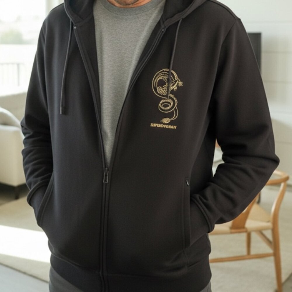 Emporio Armani‎ Limited Edition Lunar New Year Zip-up hoodie, XL
